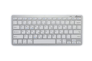 MediaRange Compact-sized Bluetooth 5.0 keyboard with 78 ultraflat keys Silver