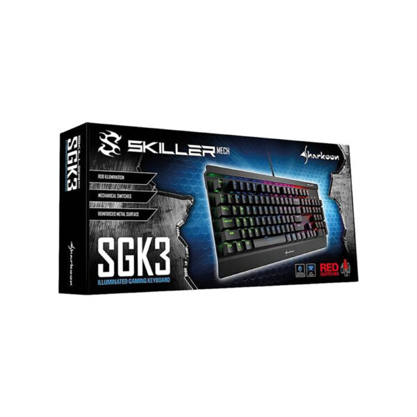 Sharkoon Skiller Mech SGK3 Gaming Keyboard Kailh Red US Layout (SKG3RD)