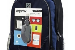 Aqprox NBBUNDLE4 Τσάντα Πλάτης για Laptop 15.6" σε Μαύρο χρώμα