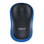 LOGITECH Logitech M185 Optical Mouse (2236) (Black/Blue, Wireless)