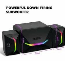 Gaming Ηχεία Υπολογιστή 2.1 ​RGB Marvo SG235 5W Μαύρο